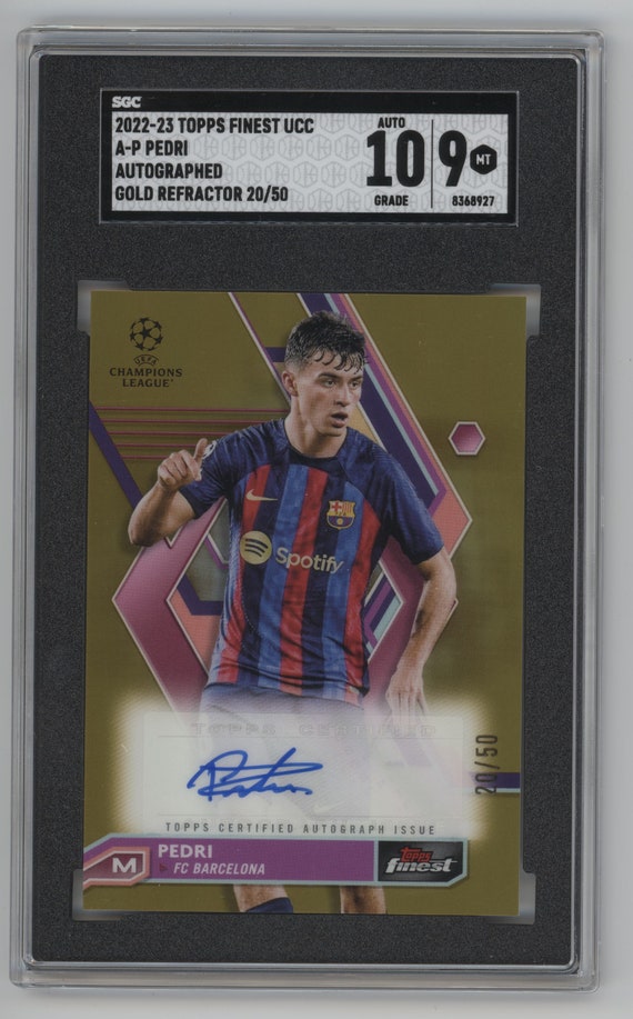 2020-21 Topps Museum Collection UEFA Soccer PEDRI RC #37 Barcelona