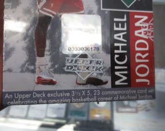 1 - 1999 Upper Deck Michael Jordan Retirement 23 Card (3 1/2 X 5