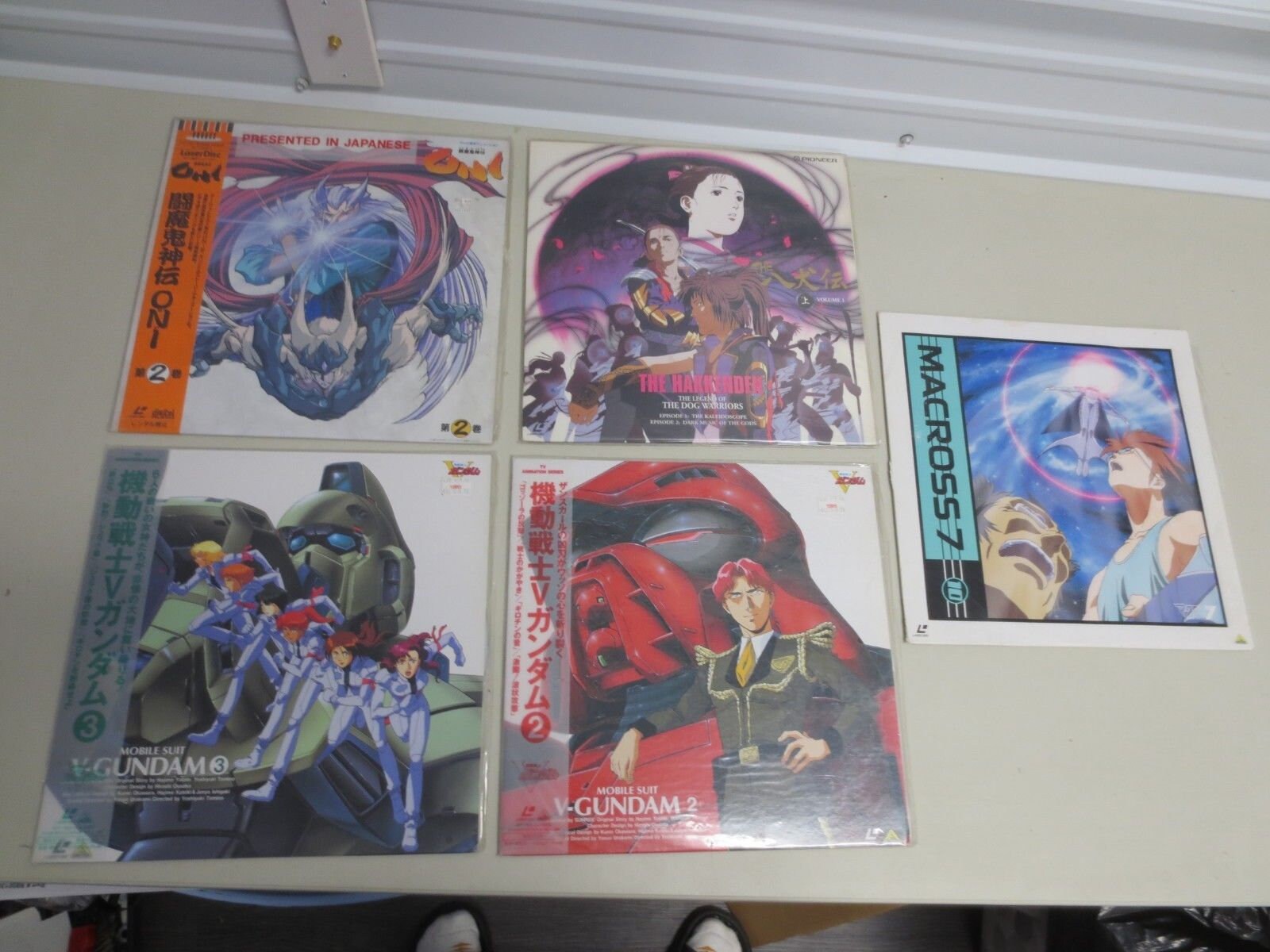 5 Japanese Anime Laser Discs The Hakkenden Mobile Suit Etsy