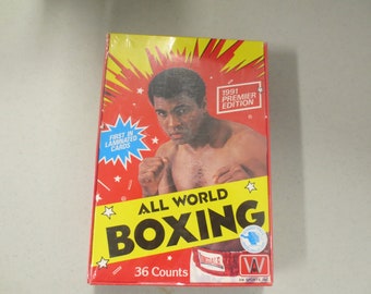 1 - 1991 AW Sports All World Boxing Factory Sealed Box (36 Packs) Muhammad Ali Possible PSA 10s