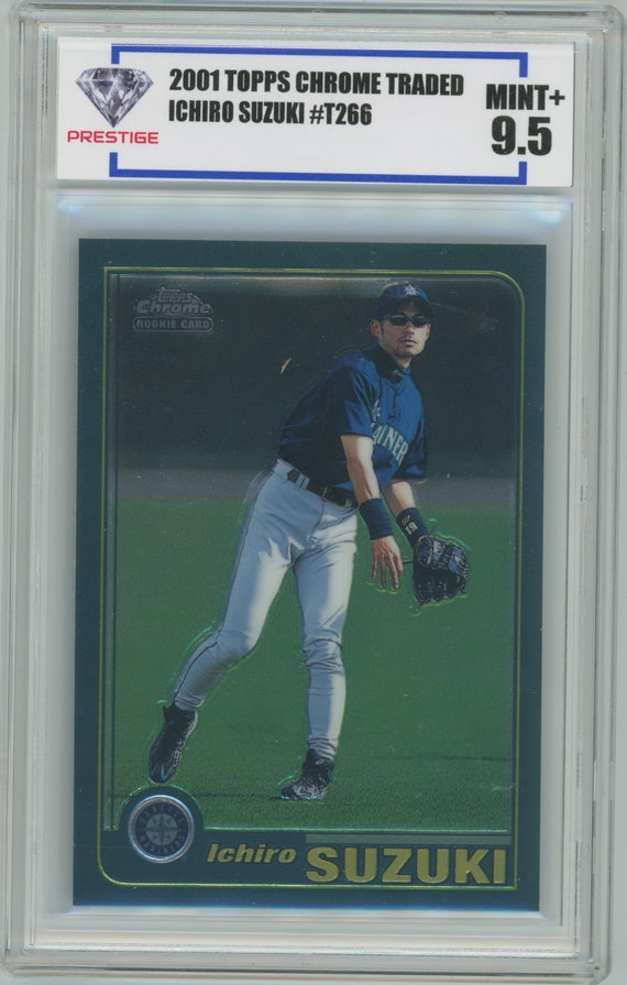 2001 Topps Chrome Traded ICHIRO SUZUKI #T266 (rookie Card) Graded