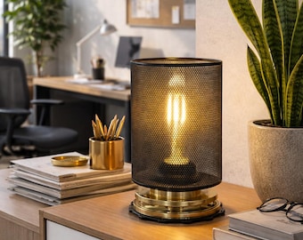 Upcycled Turbocharger Table Lamp: Handmade Car Part Decor