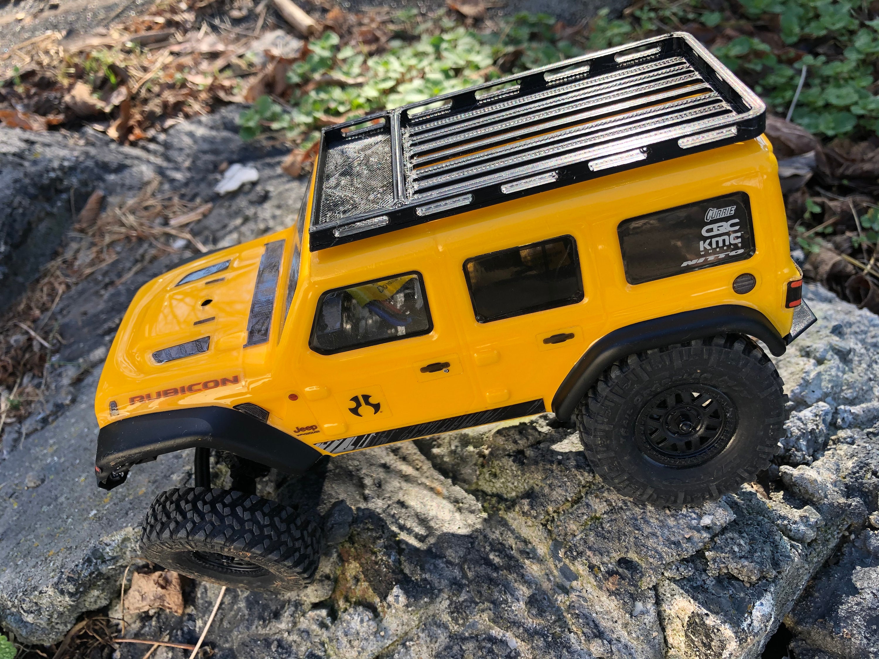 STL for SCX24 Custom Roof Rack for Jeep Wrangler JLU CRC