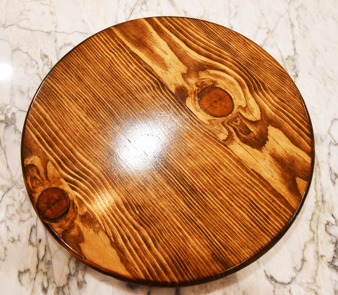 Wooden Lazy Susan Turntable Table Center Piece Various Sizes Etsy