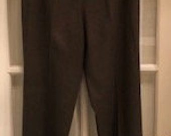 Ralph Lauren Black Label Slacks | Vintage 90s Slacks | Size 12 Women | Olive Green Wool