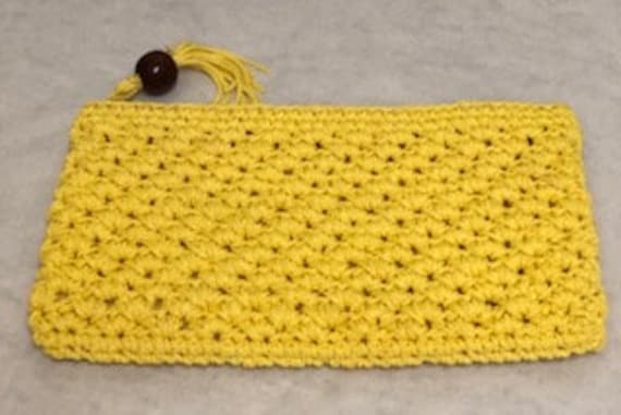 Vintage Handbags | 1960s | Crochet Clutch | Yello… - image 1