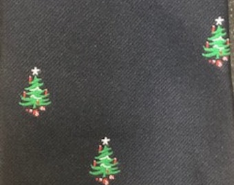 ADAMS TIE | Classic Christmas Tree Necktie | Collectible | New Providence, NJ Men's Store | 100% Polyester | Vintage Necktie from 90s