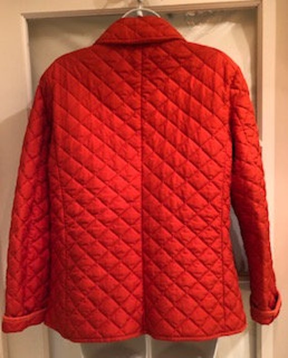 BANANA REPUBLIC Quilted Jacket Vintage Tangerine Or… Gem