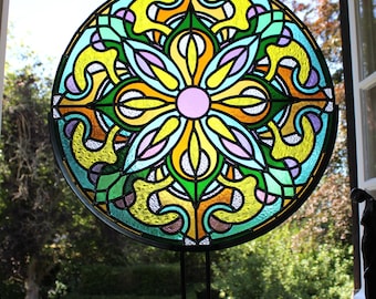 Louis Comfort Tiffany - Peacock Ii.stained Glass and Print on