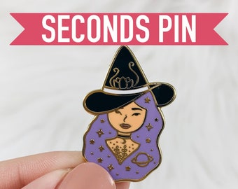 SECONDS* SALE Celestial Witch Enamel Pin - Hard Enamel - Celestial Magic Collection - Gift Idea