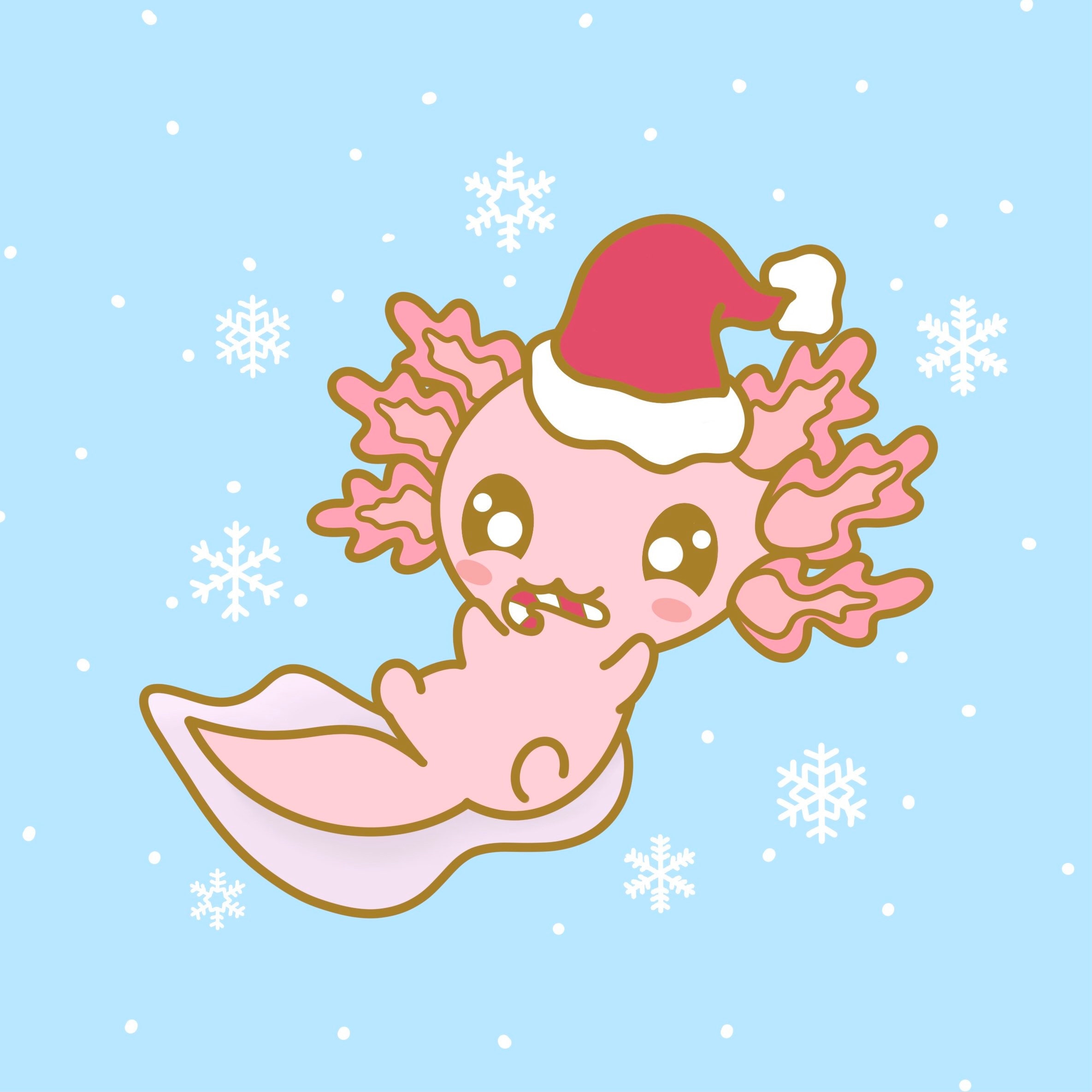 SECONDS SALE Christmas Axolotl Enamel Pin Holiday Pin Etsy Ireland