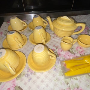 Vintage Child’s  Tea set, 16pce +Cutlery England RARE FIND