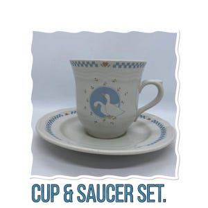 Vintage Geese/Duck Cups/Mugs Moonlight Pattern, sold separately. Saucer included.