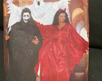 Costume Pattern Ghosts Devil Halloween Vintage All Sizes Butterick 6296