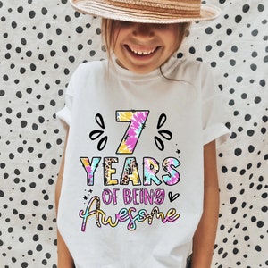 Birthday girl shirt size 7 cheap