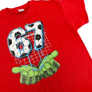 Football 6 7 Kids T-shirt, 67 Boys Shirt, Football Themed 67 T shirt, 67 Meme, Funny 67 Top, Six Seven Funny Tshirt, Viral T-shirt For Kids image 7