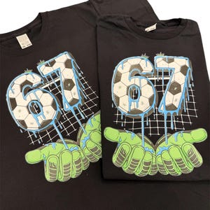 Football 6 7 Kids T-shirt, 67 Boys Shirt, Football Themed 67 T shirt, 67 Meme, Funny 67 Top, Six Seven Funny Tshirt, Viral T-shirt For Kids image 8