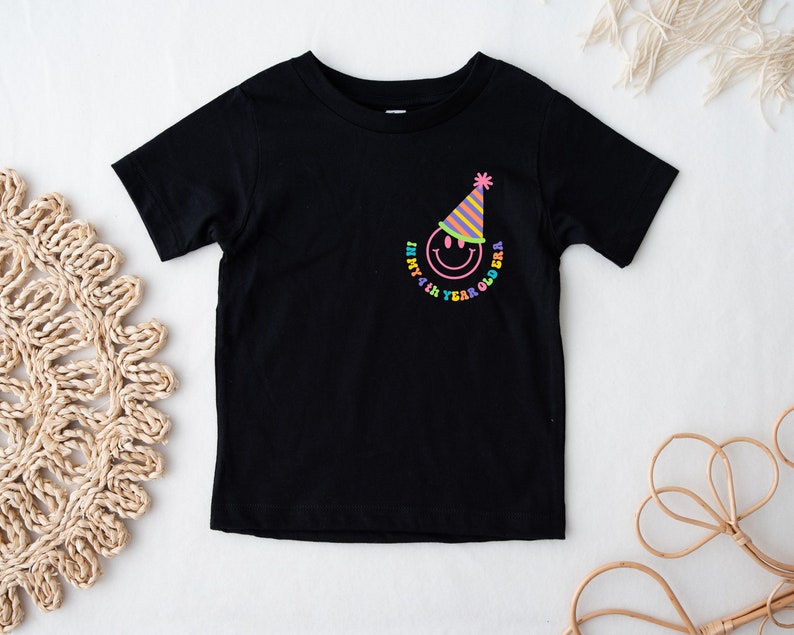 4th Birthday Tshirt, In My 4 Year Old birthday Era T-shirt, Boys Birthday Shirt, I Am 4, Fourth Birthday Ideas, Kids Birthday Tshirt, Gifts bild 3
