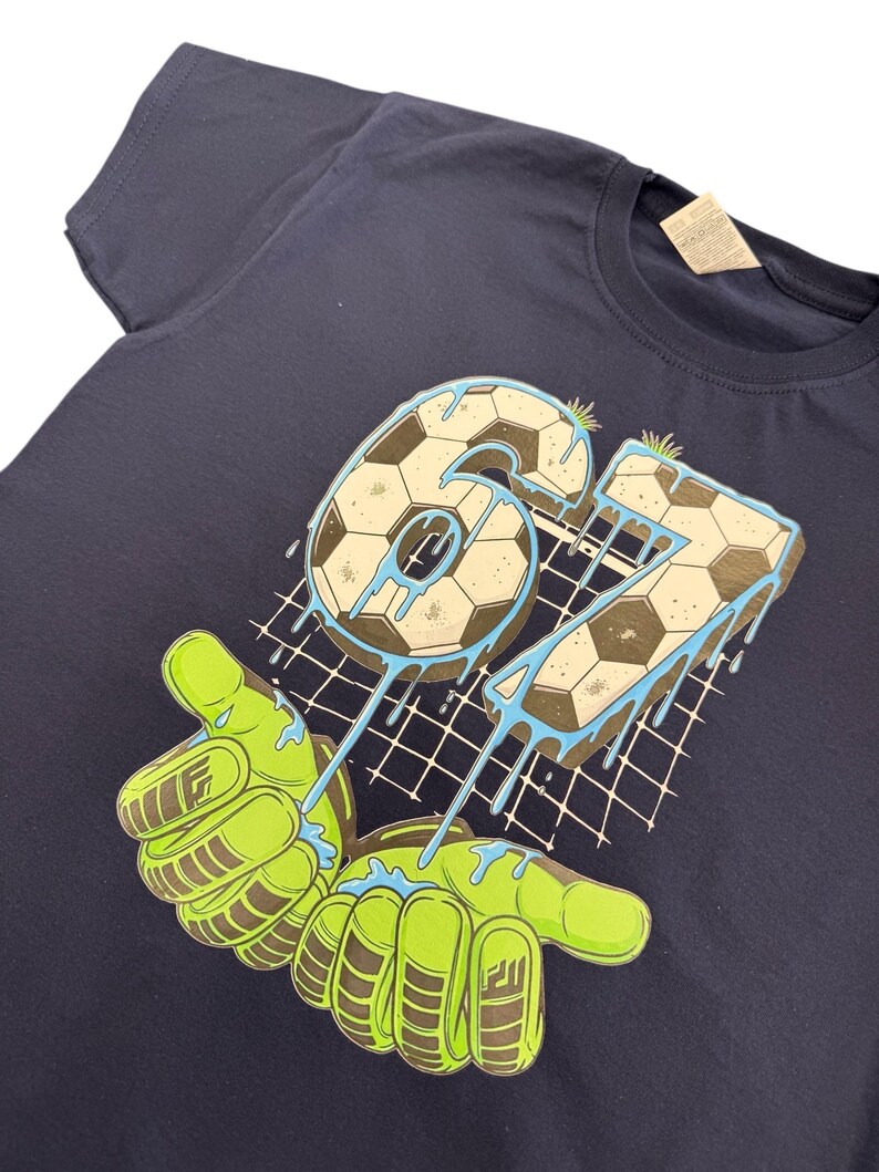 Football 6 7 Kids T-shirt, 67 Boys Shirt, Football Themed 67 T shirt, 67 Meme, Funny 67 Top, Six Seven Funny Tshirt, Viral T-shirt For Kids image 9
