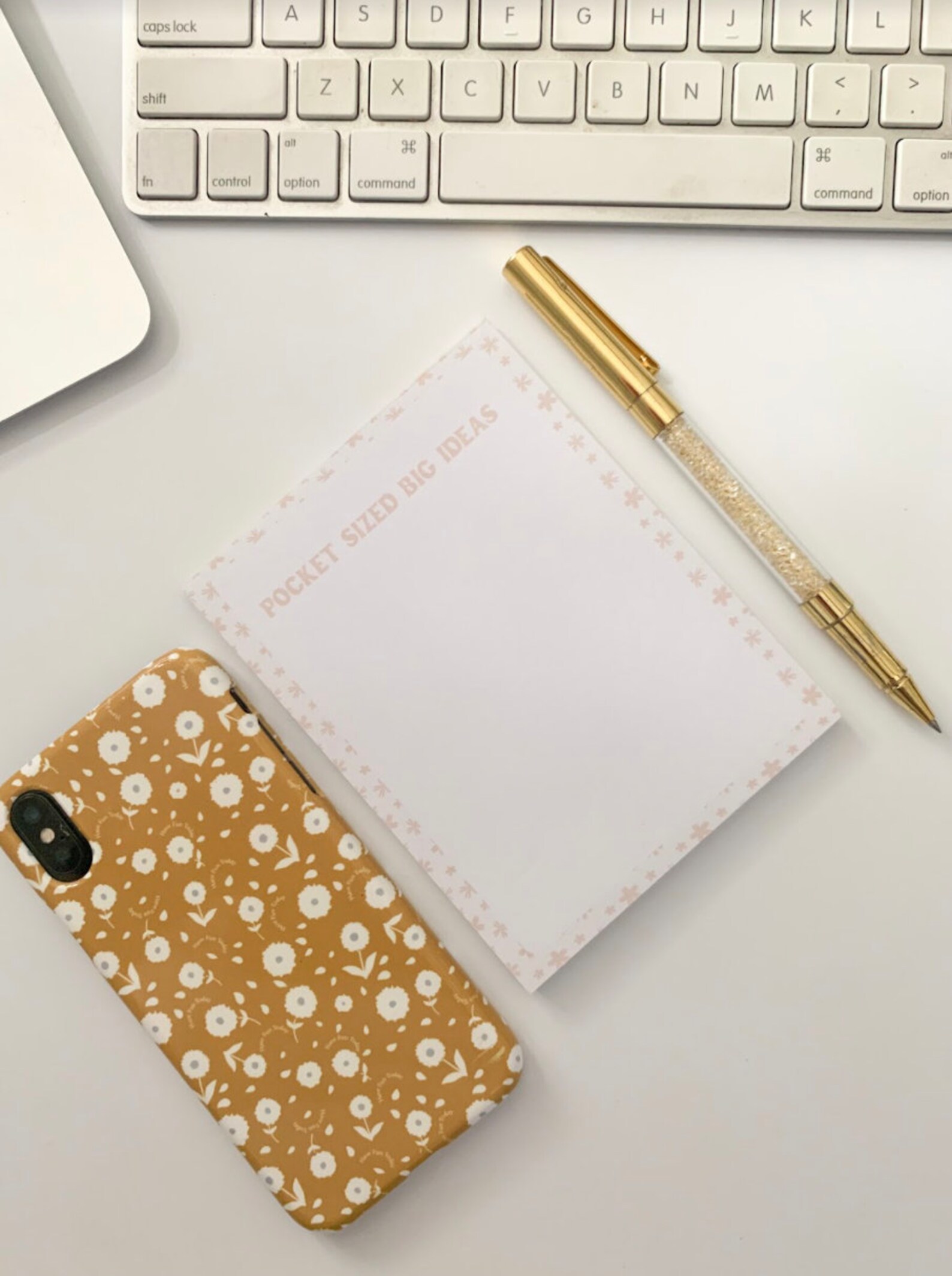 A2 Notepad Notepad for School Cute Pink Desk Notepad Small Etsy