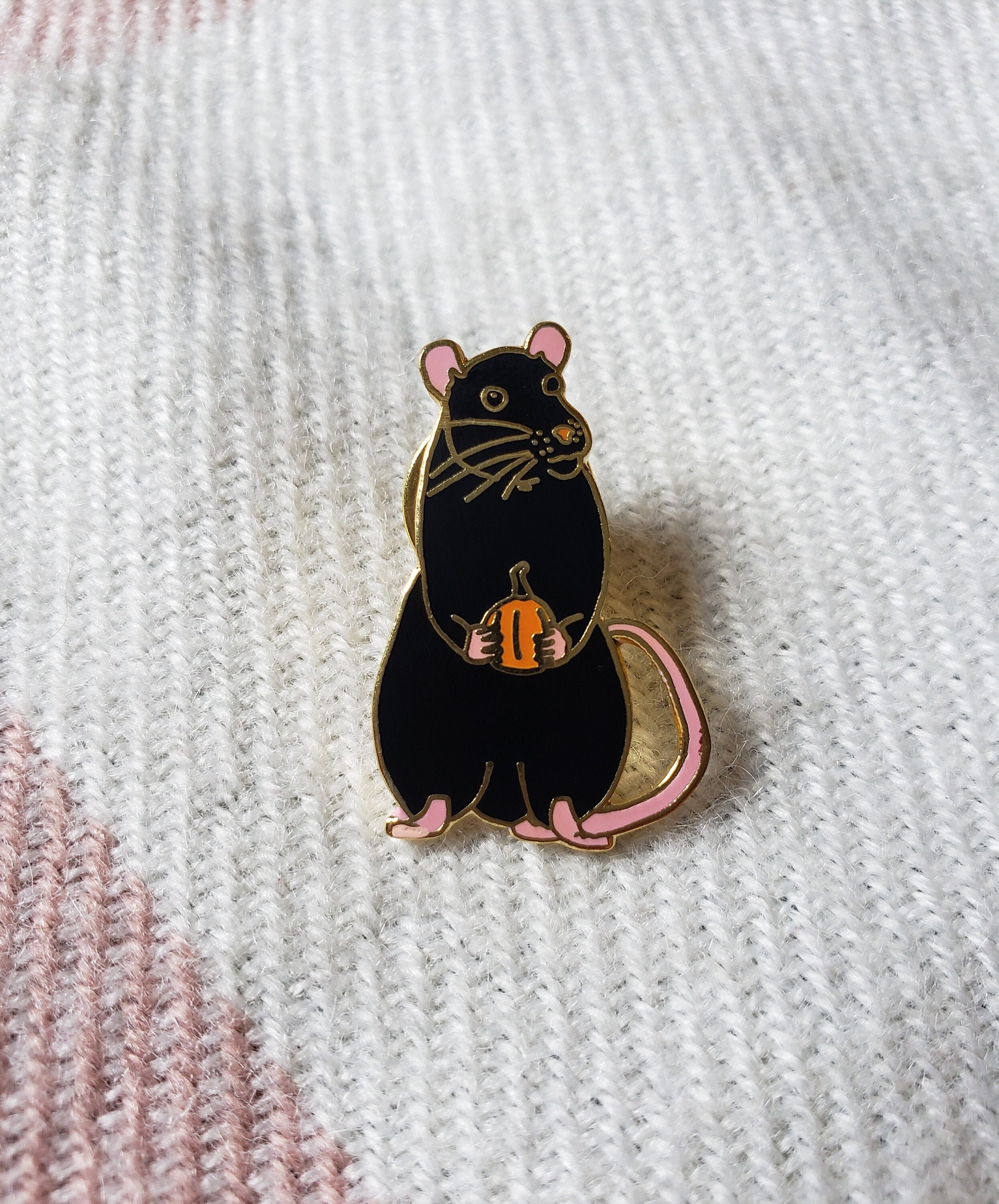 Rat Enamel Pin Etsy
