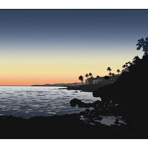 Poipu Sunset Print - Kauai, Hawaii