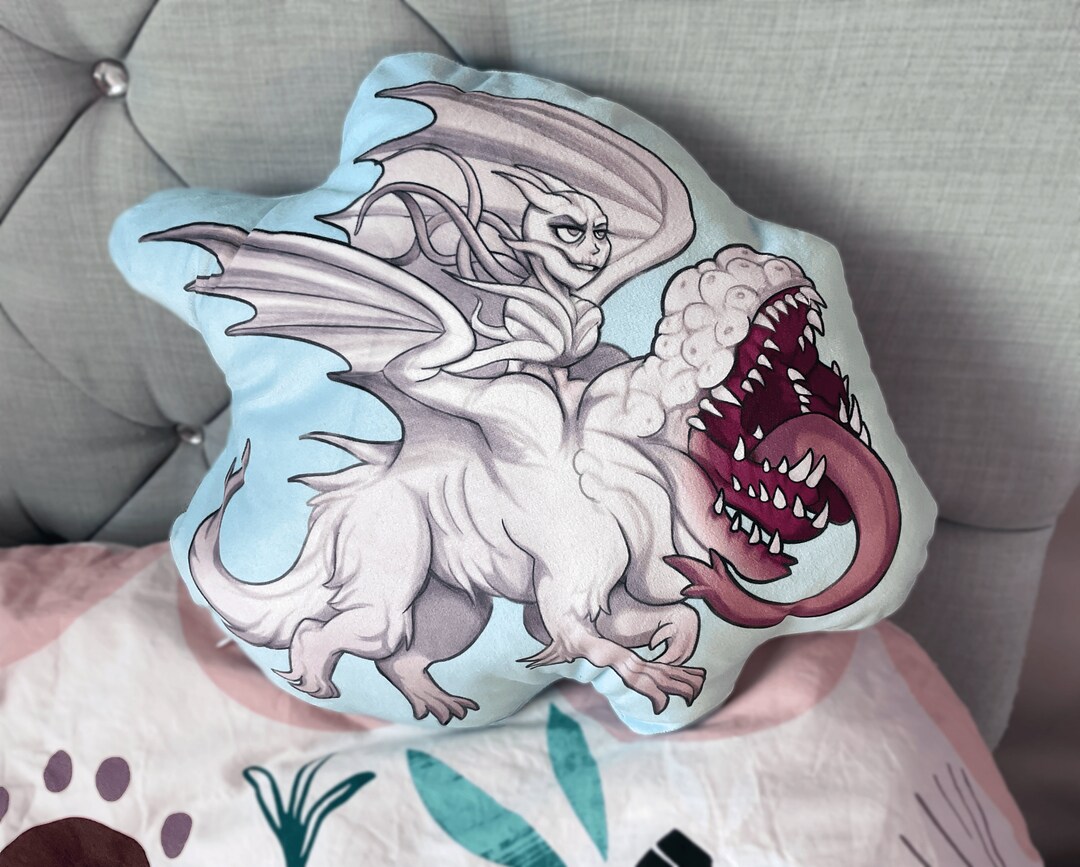 Lady Dimitrescu Dragon Form Pillow Etsy Canada