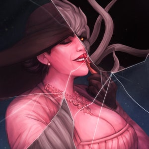 Lady Dimitrescu A3 poster re8 Resident Evil Village