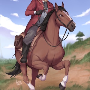 Jovem Aurthur Morgan A5 letras pequenas Red Dead Redemption 2