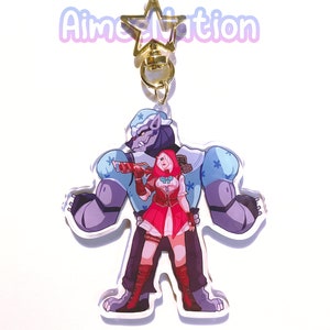 Ashe and Bob Little Red Overwatch Keychain/Charm