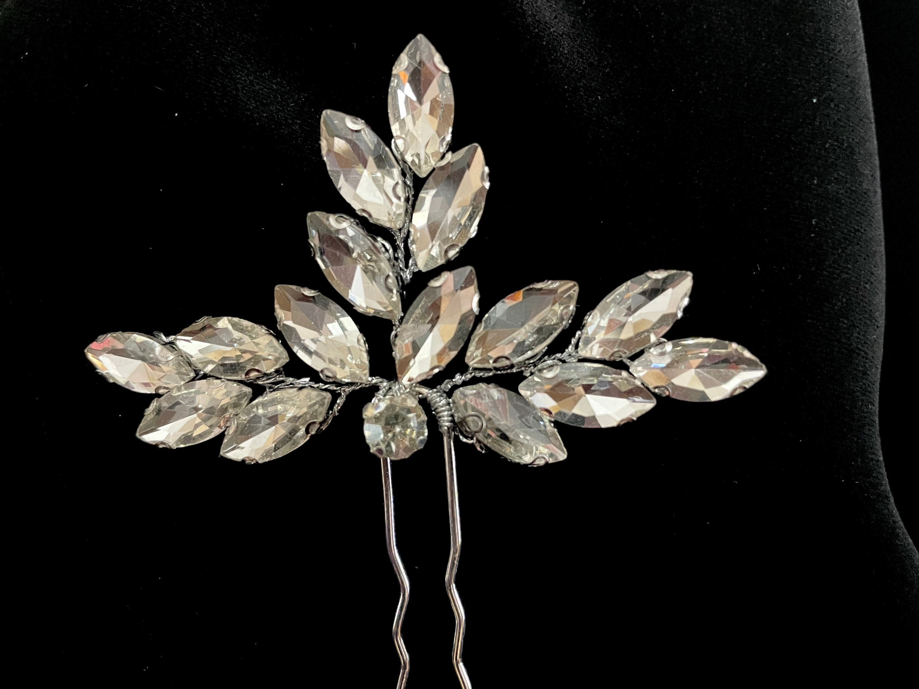 Bridal Hair Pin Crystal Hair Pin Wedding Hair Pins Etsy
