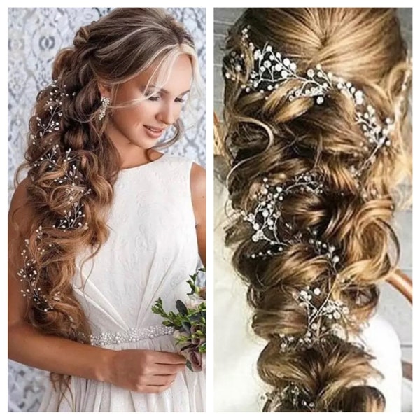 Bridal Hair Vine, wedding hair vine, Bridal Hair Comb, Crystal hair vine, Bridal Hair Pearl, Wedding Hair Piece, Wedding Comb Crystal