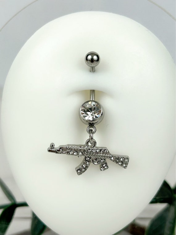 Hot sale CZ dangle belly button rings Gem Weed leaf 316L surgical steel Piercing  Jewelry Belly Piercing - AliExpress