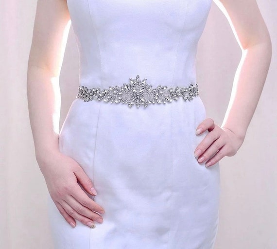 Bridal top belt etsy