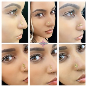 Nose ring clip on best sale