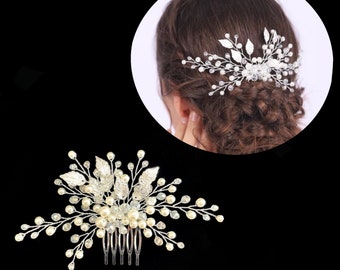 Wedding Crystal Hair Comb, Bridal Rhinestone Crystal Comb, Hair Comb, Wedding Hair Accessory, Swarovski Bridal Comb, Wedding Headpiece