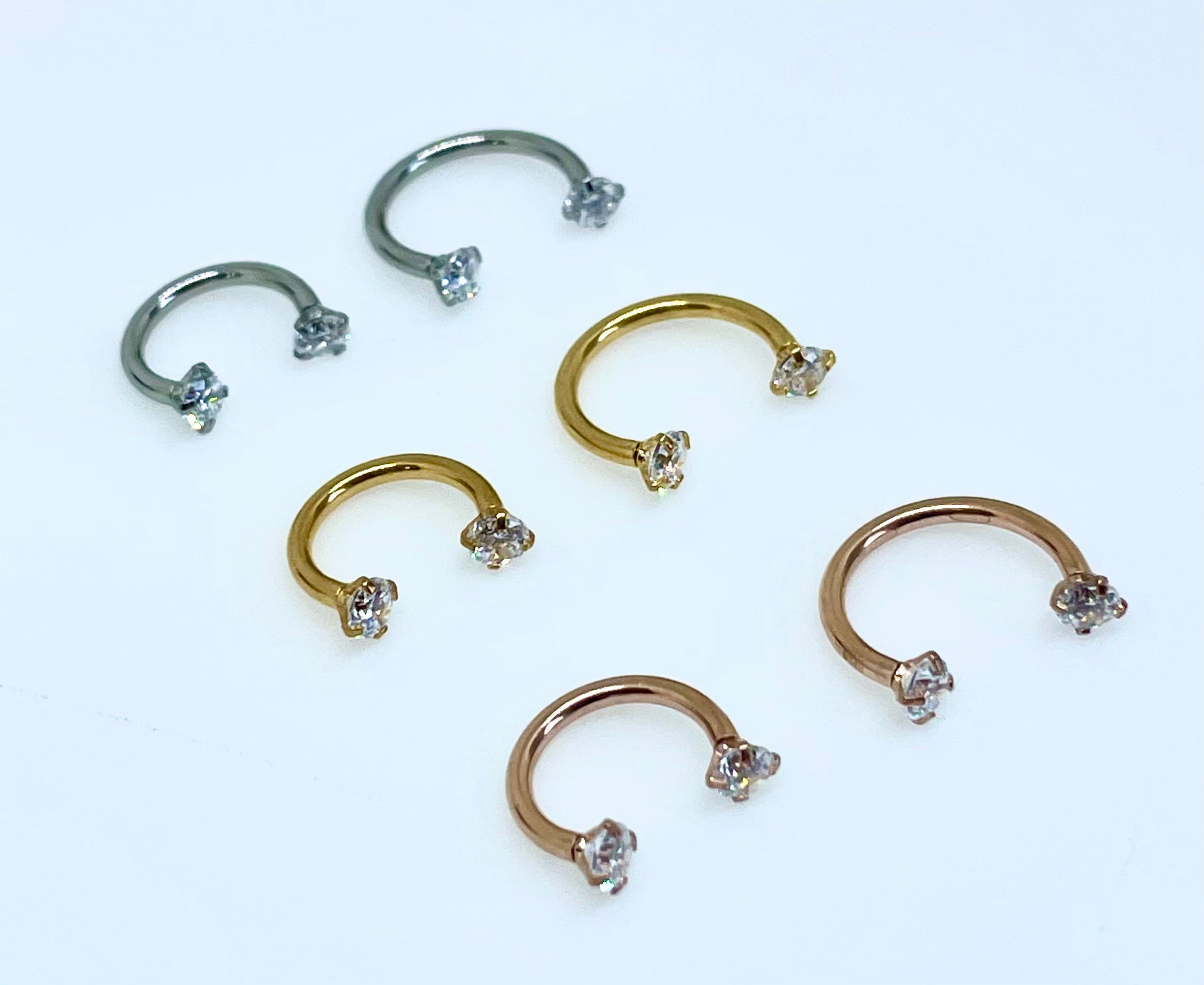 Septum Ring Horseshoe Nose Hoop Rings Septum Nose Ring Nose Etsy