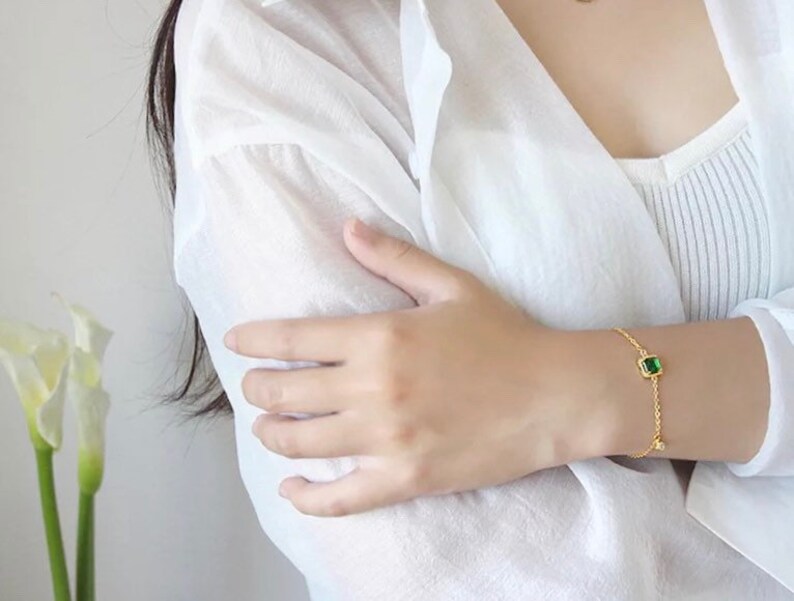 Bracelets Bridesmaid Gift 14k Everyday Bracelet Chain Bracelet Women Gift 14k Gold Filled Bracelet with Stones Opal Bracelet