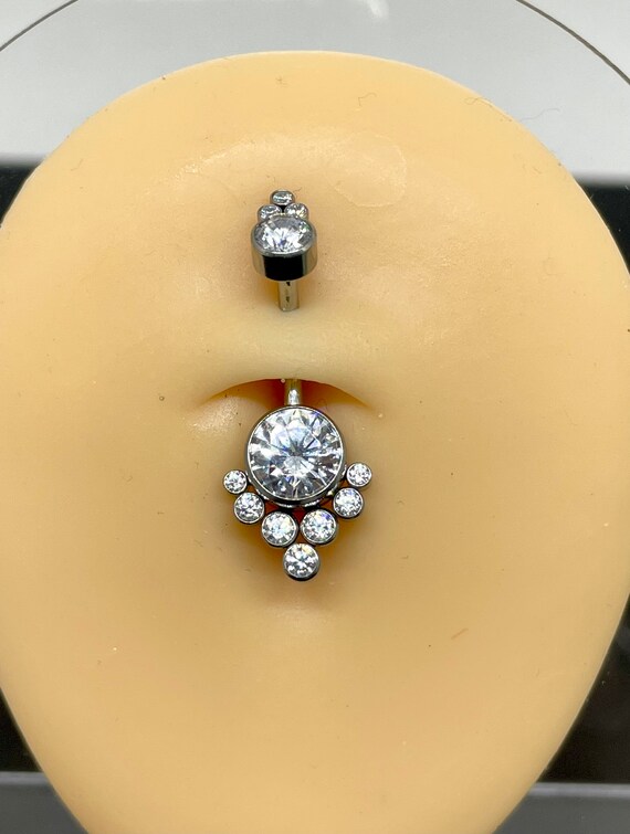 Grade 23 titanium belly button best sale rings