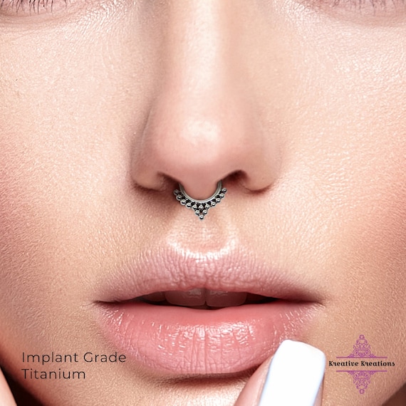 G23 Titanium Nose Ring Nose Studs Septum Piercing Nose Hoop