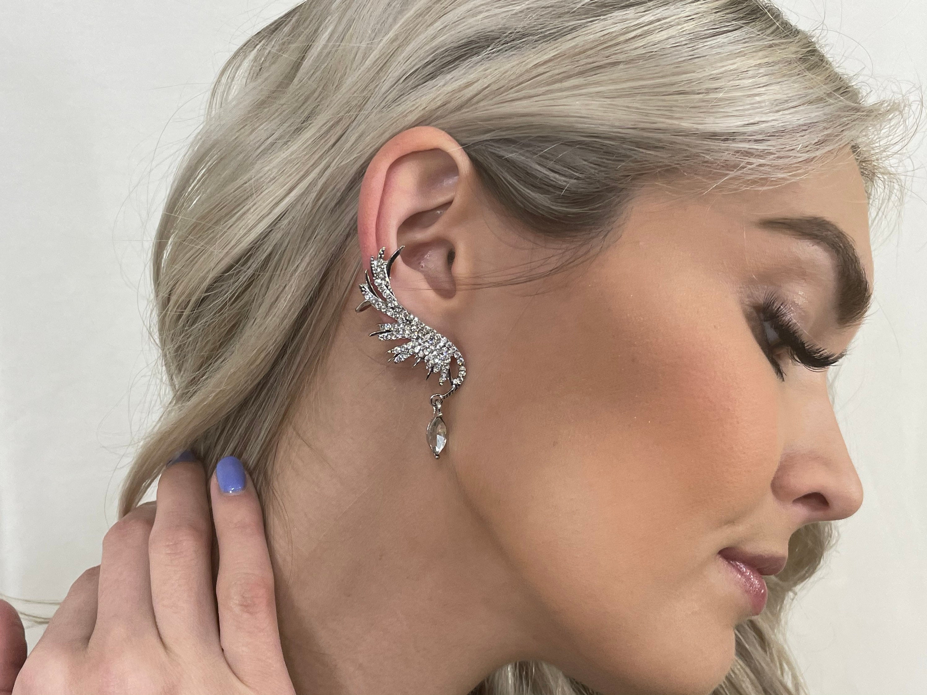 Ear Climbers Angel Wing Earrings Ear Jackets Engagement