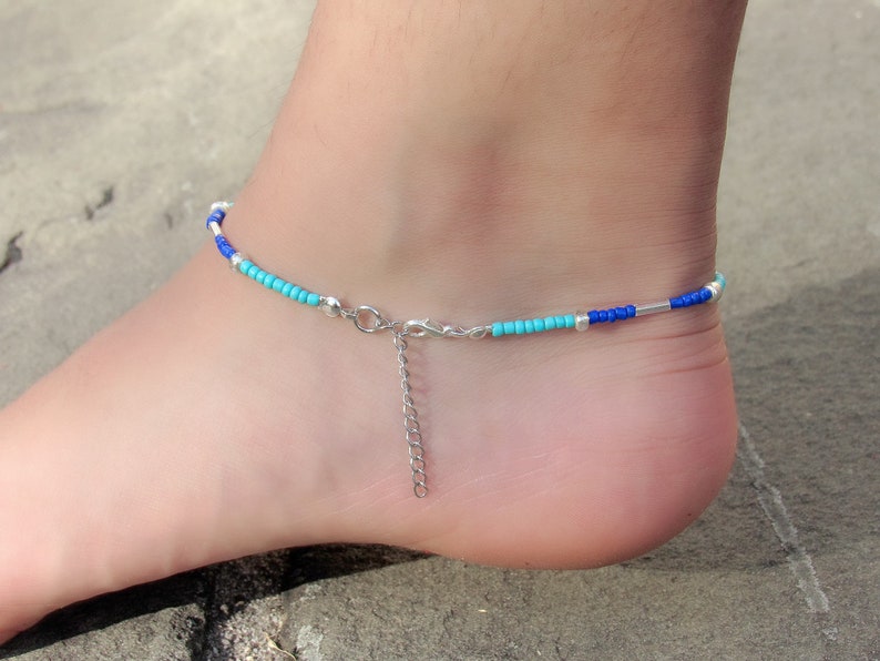 Beaded Anklet Beach Jewelry Unique Anklet Foot Jewelry Personalize Anklet Anklets for Women Foot Bracelet Beach Anklet Anklet Gift