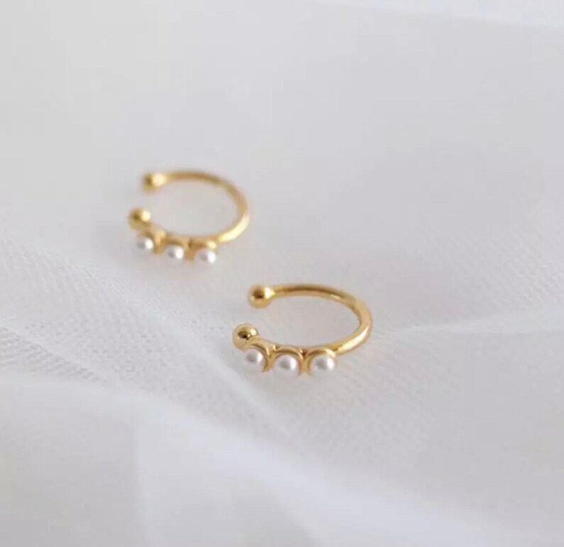 Ear Cuff Set of 2 Gold Ear Cuffs Silver Ear Cuff Ear Etsy