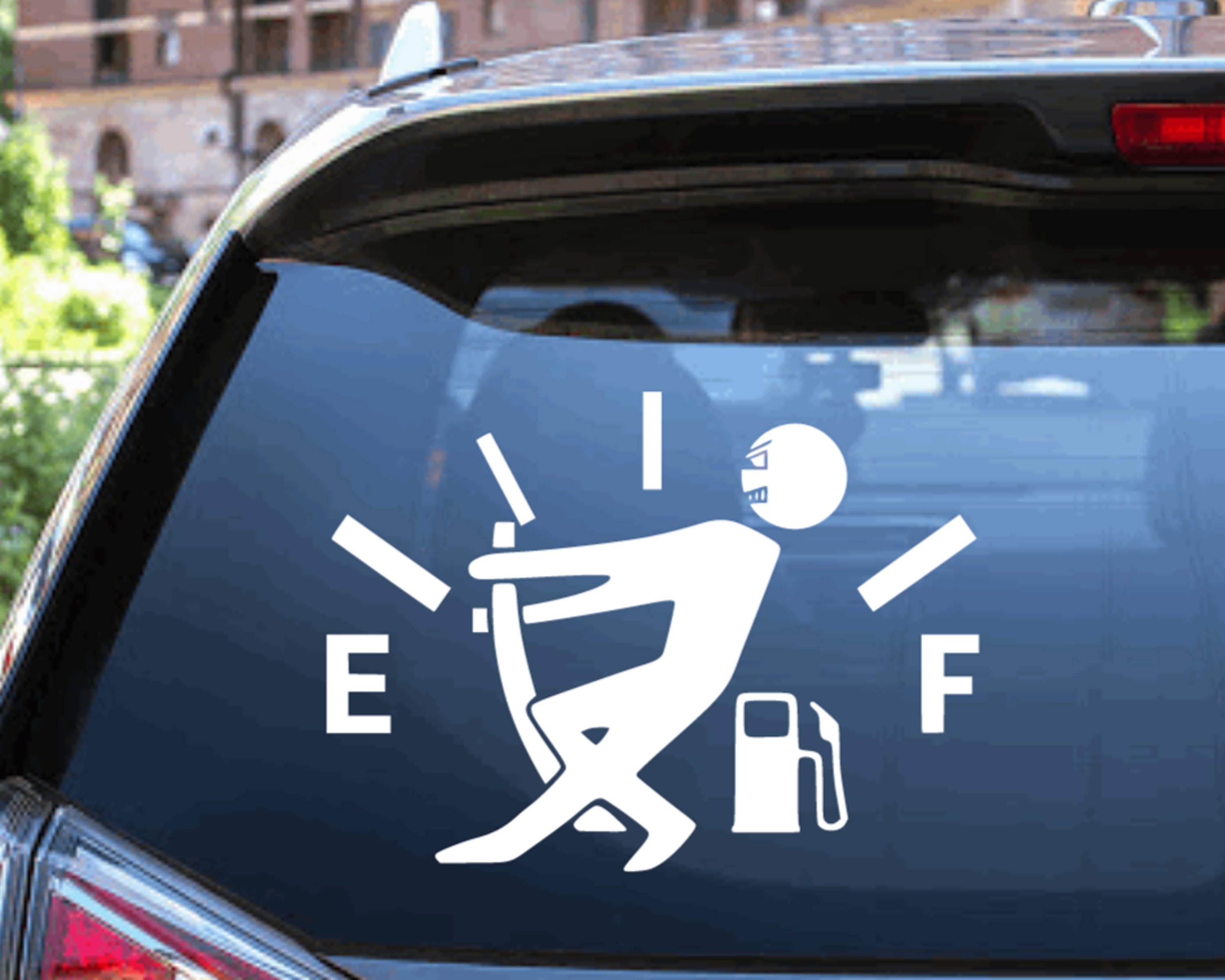 Empty gas tank vinyl decal I can make it decal almost empty Etsy