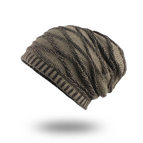 Bonnet - 5 couleurs - homme femme - bonnet ample - bonnet tricoté - bonnet homme - bonnet femme - hiver chaud - calottes homme femme - cadeau - chapeau