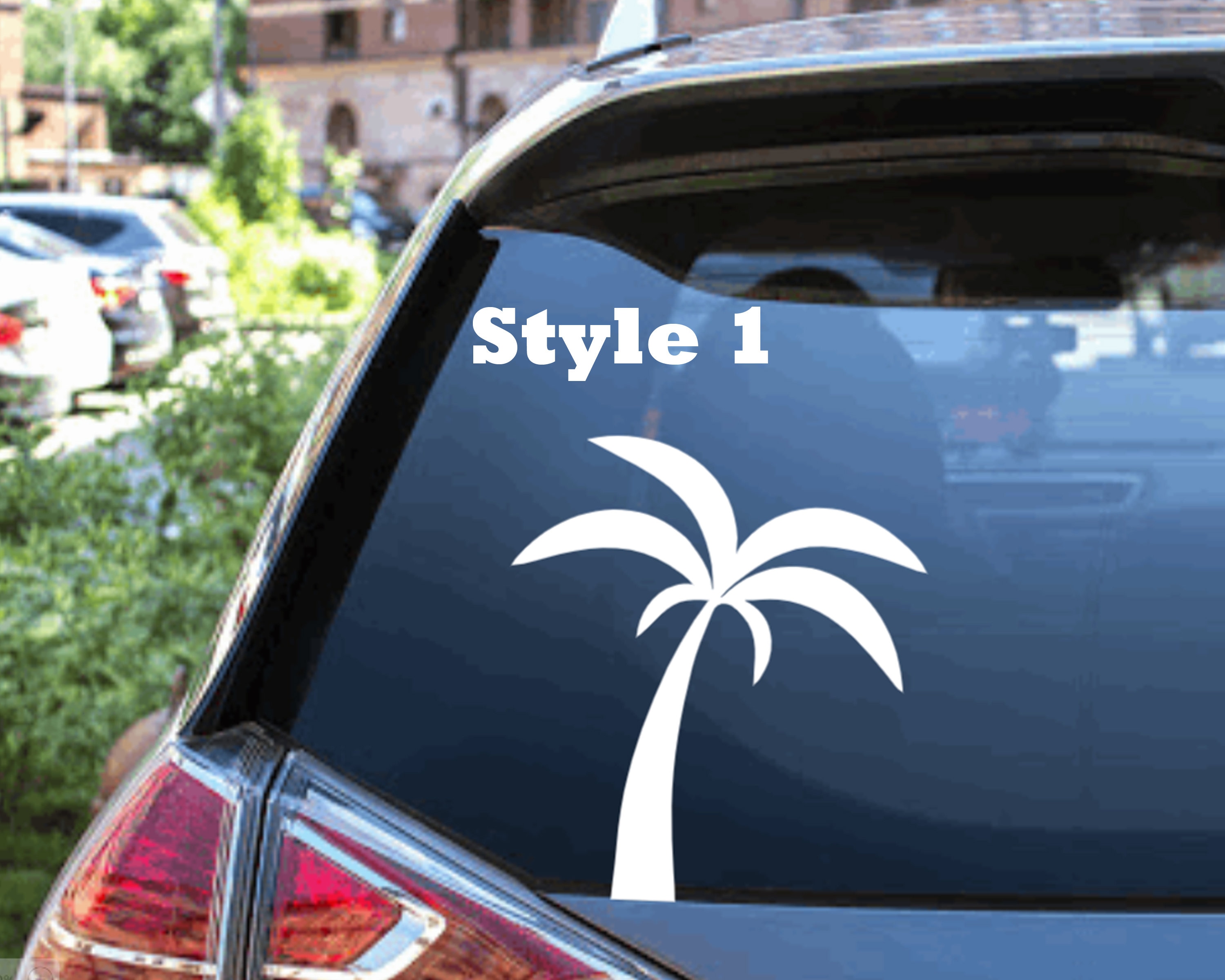 Palm Tree Decal for Car Palm Tree Decal for Laptop Palm Tree Etsy