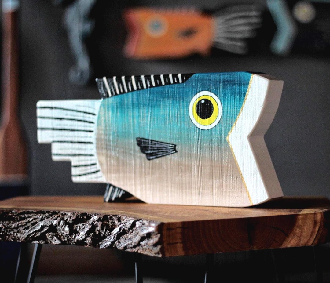 Wooden Fish Wall Art – Coastal Decor – Beach House Decoration ...