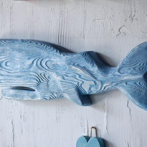 Wood Fish Wall Art - Whale