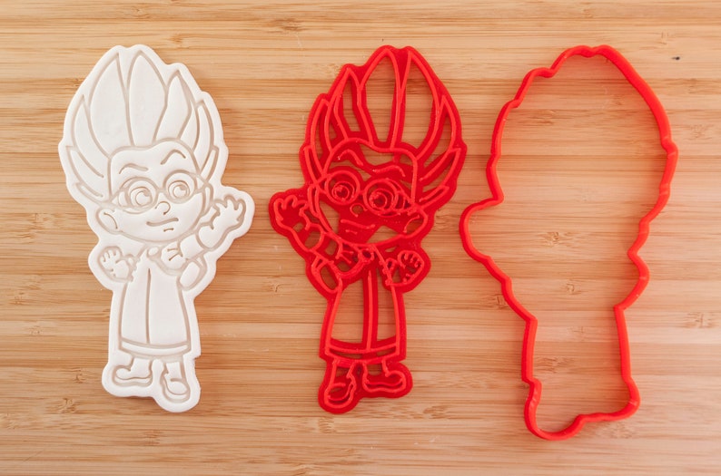 Night Ninja PJ masks cookie cutters Luna Girl and Romeo 3 pieces.