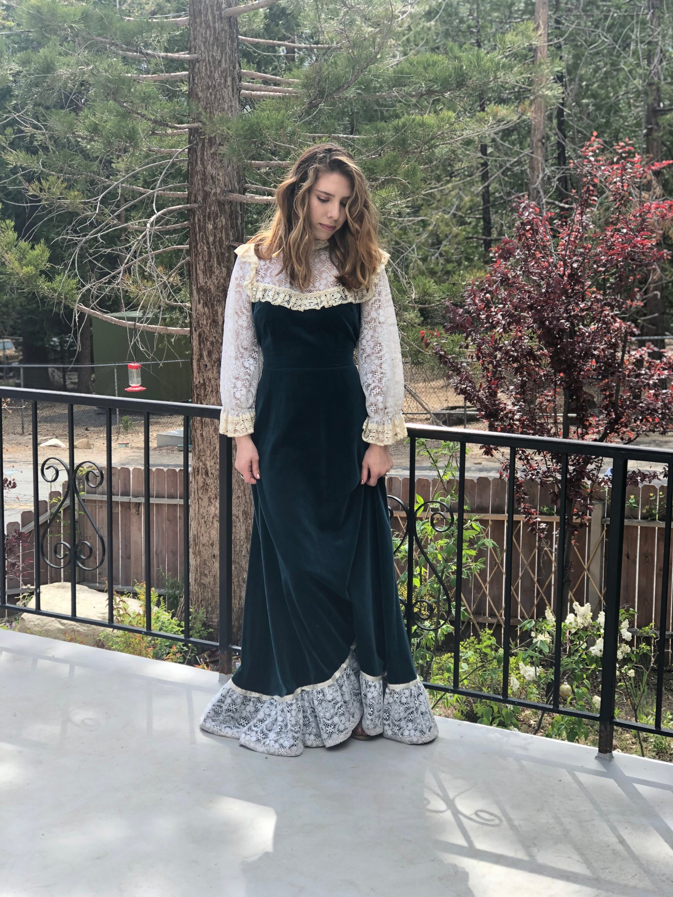 vintage velvet dress